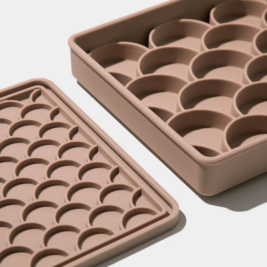 3-in-1 ‘Fish Scale’ Feeder Bowl | Fig