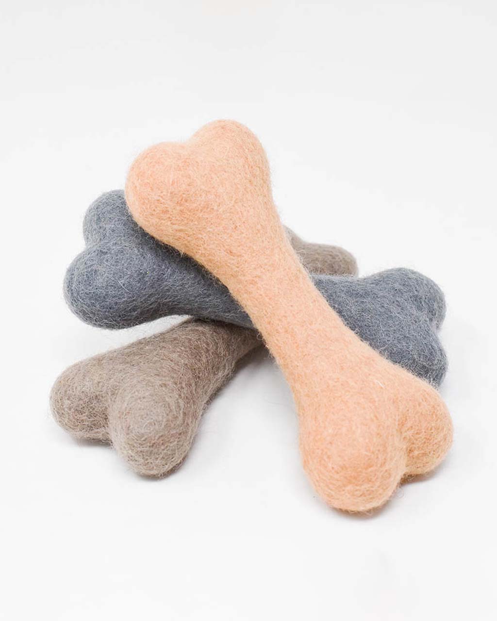 Wool Bone Toy | Grey