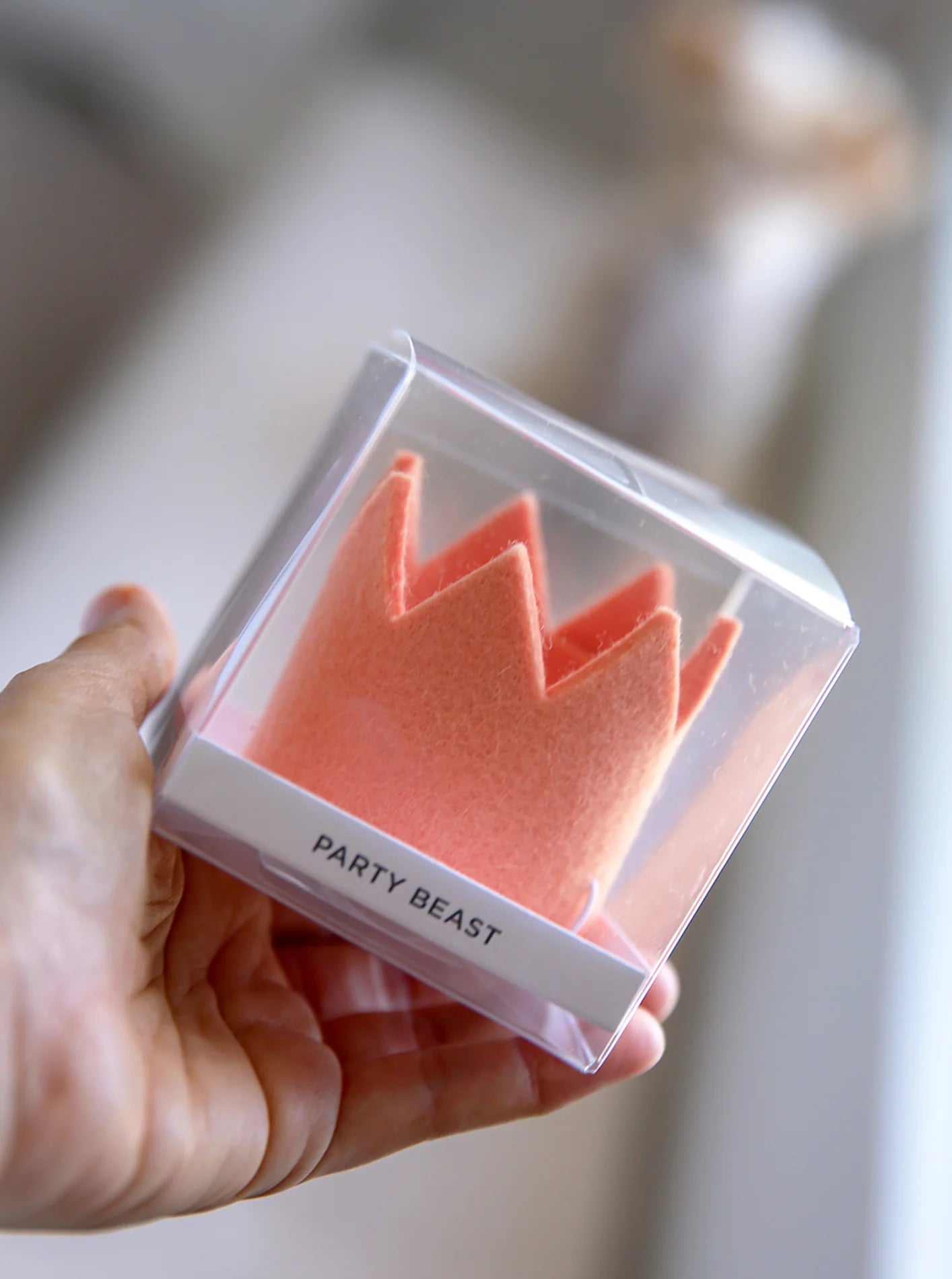 Wool Party Crown | Sand