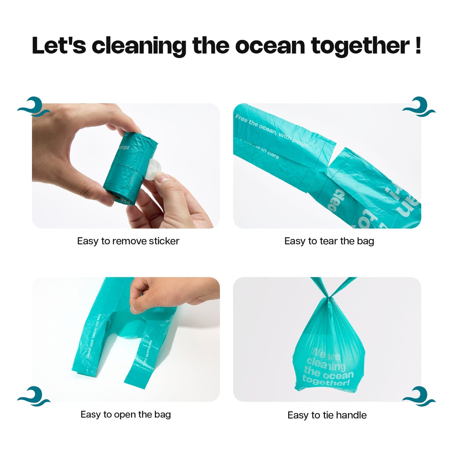 Unscented Poop Bags | Ocean Plastic (All Dogs)