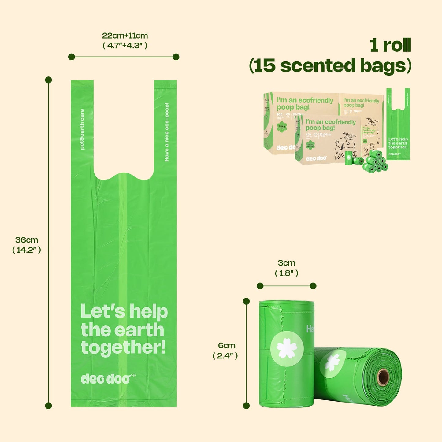 Scented Poop Bags | Sakura (Sml/Med Dogs)