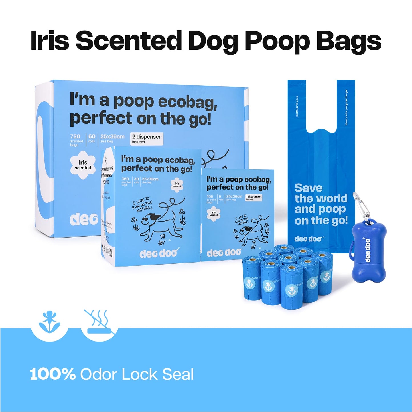 Scented Poop Bags | Iris (All Dogs)