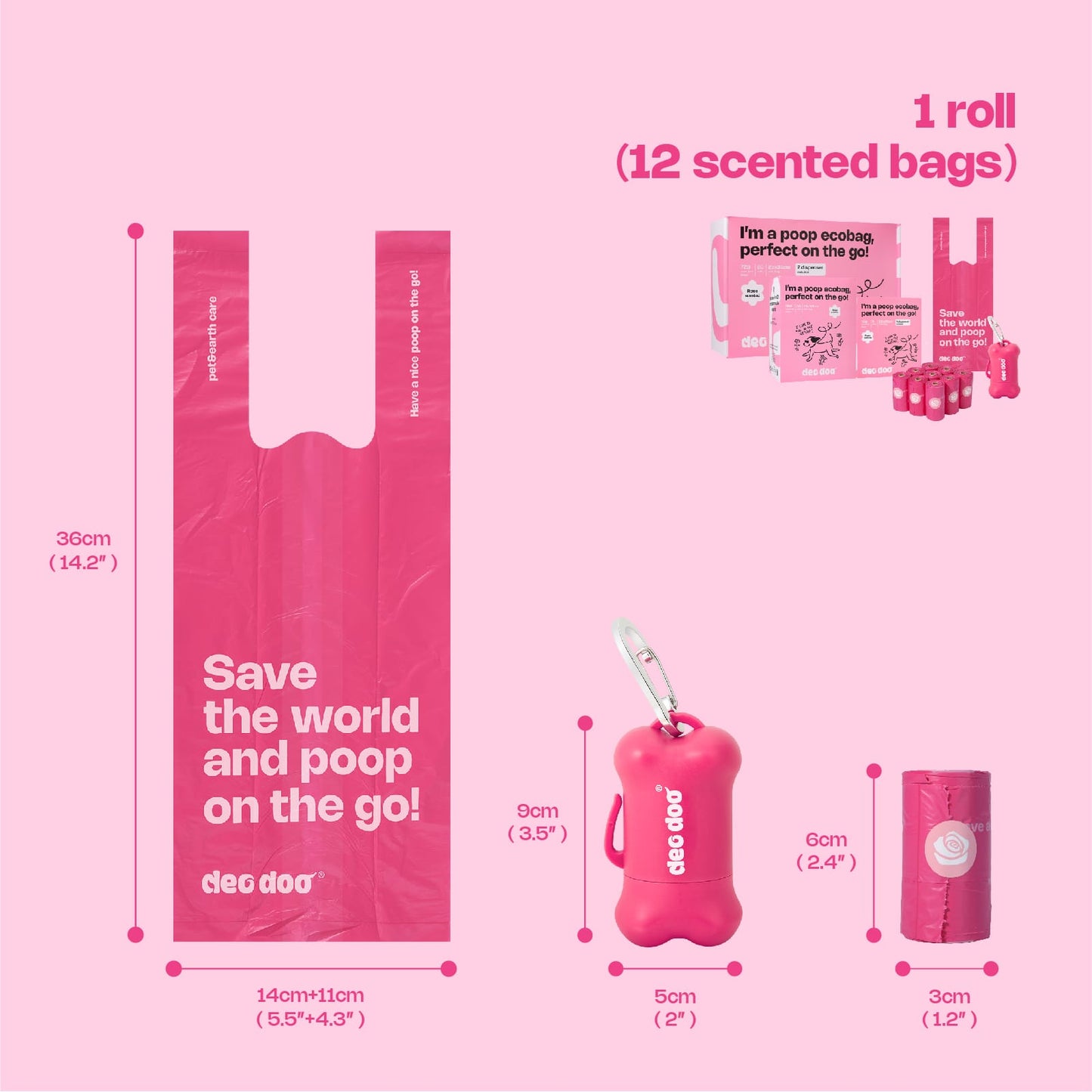 Scented Poop Bags | Rose (All Dogs)