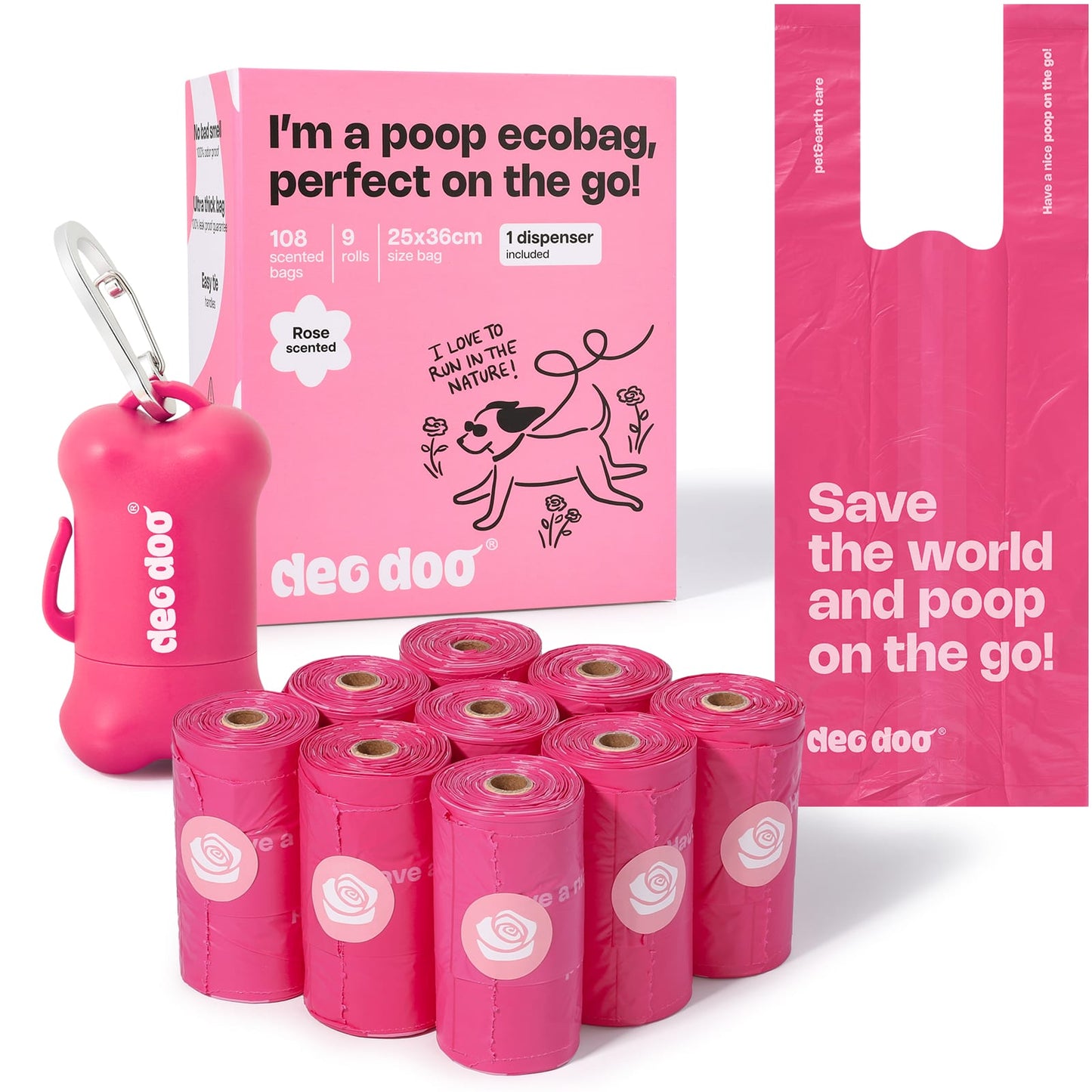 Scented Poop Bags | Rose (All Dogs)