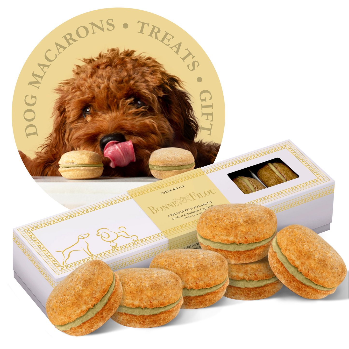 Crème Brûlée Macarons