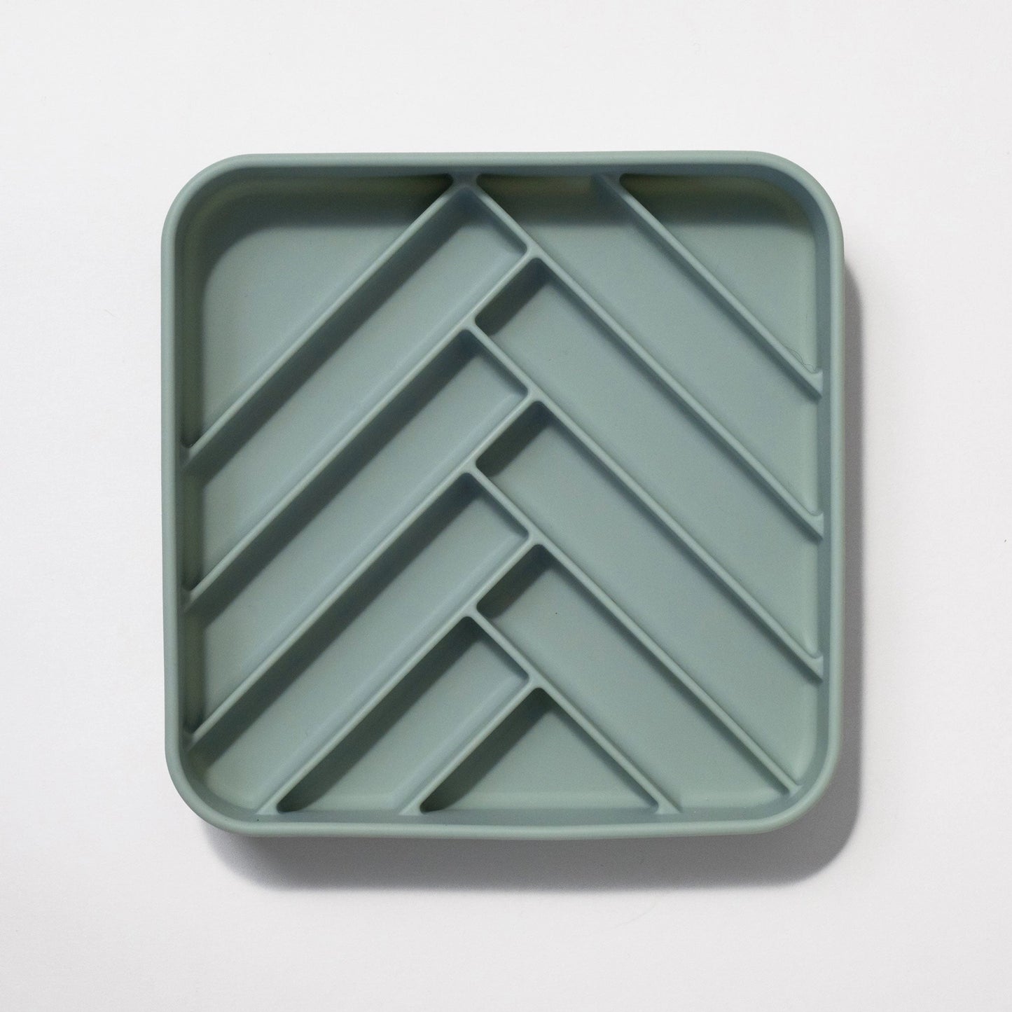 ‘Chevron’ Slow Feeder Bowl | Seafoam