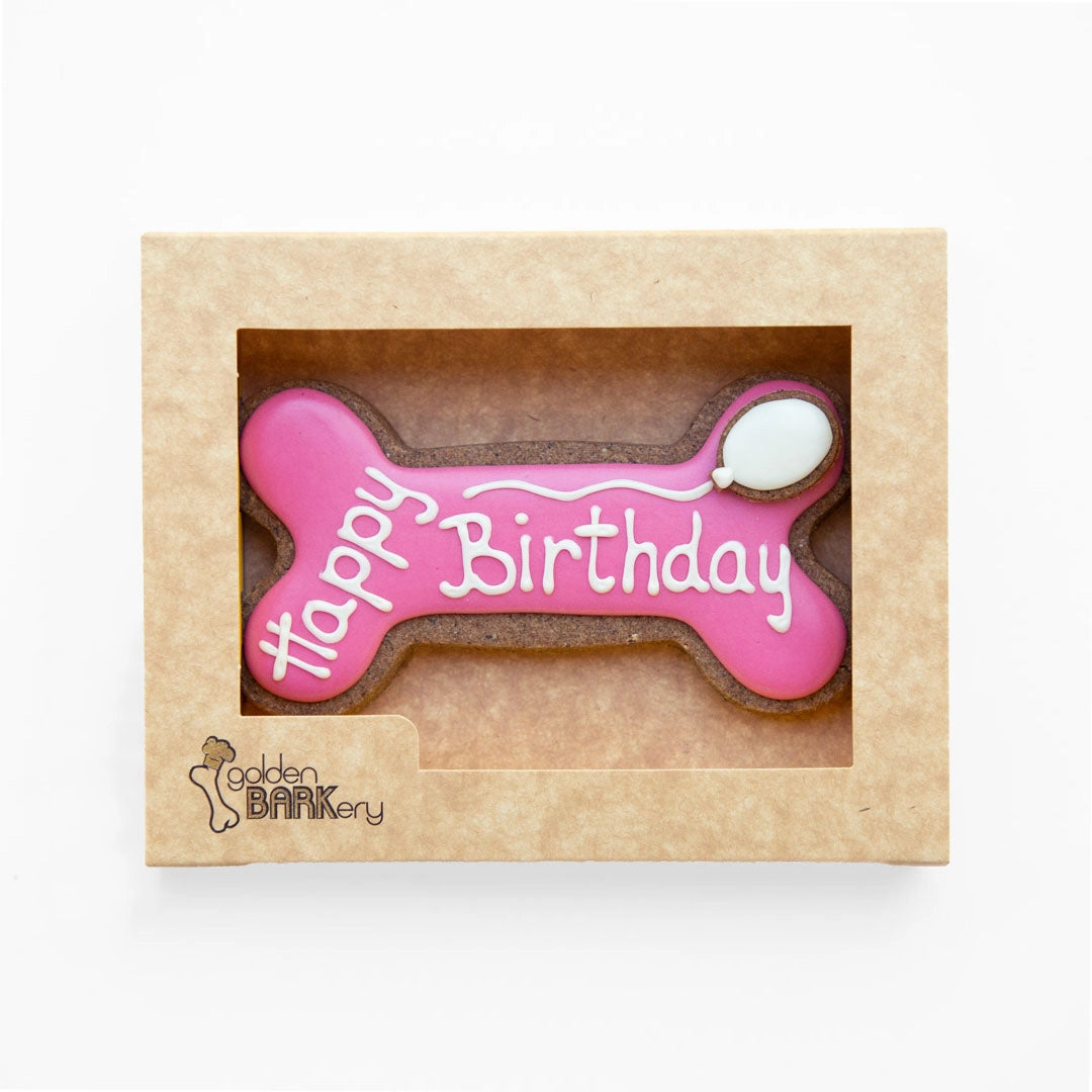 Treats Box | Birthday Bone - Pink