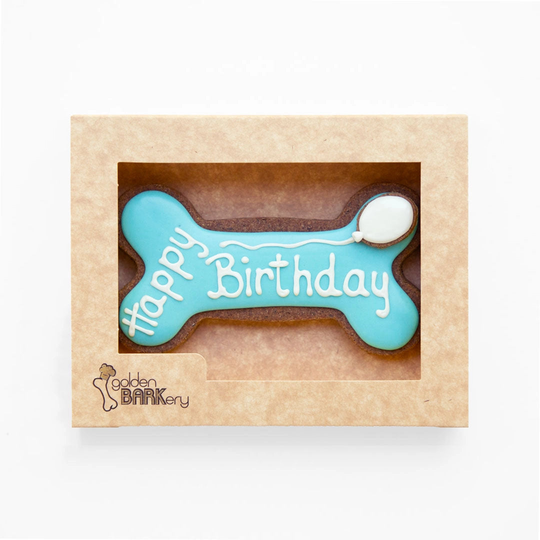 Treats Box | Birthday Bone - Blue