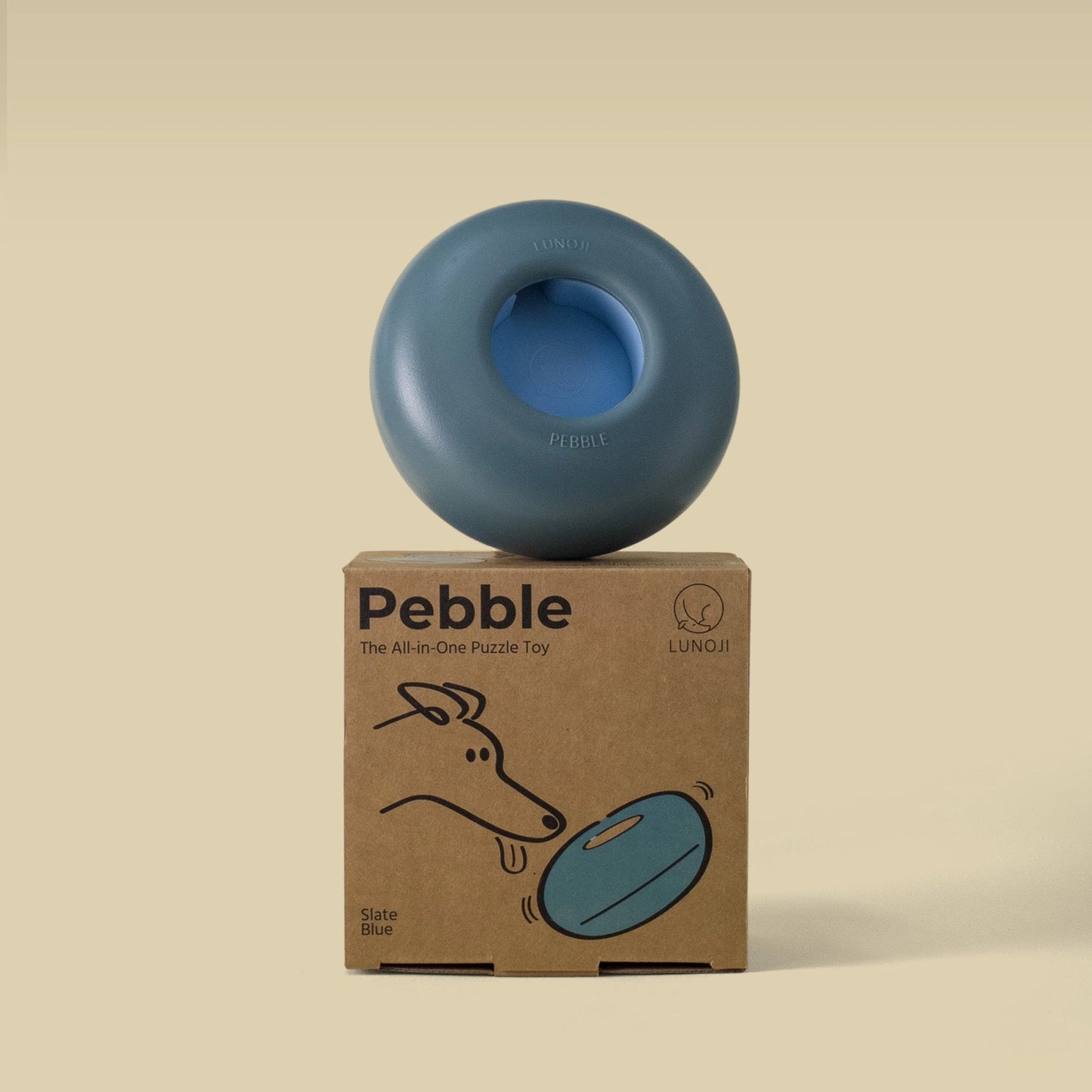 Pebble Enrichment Toy | Blue