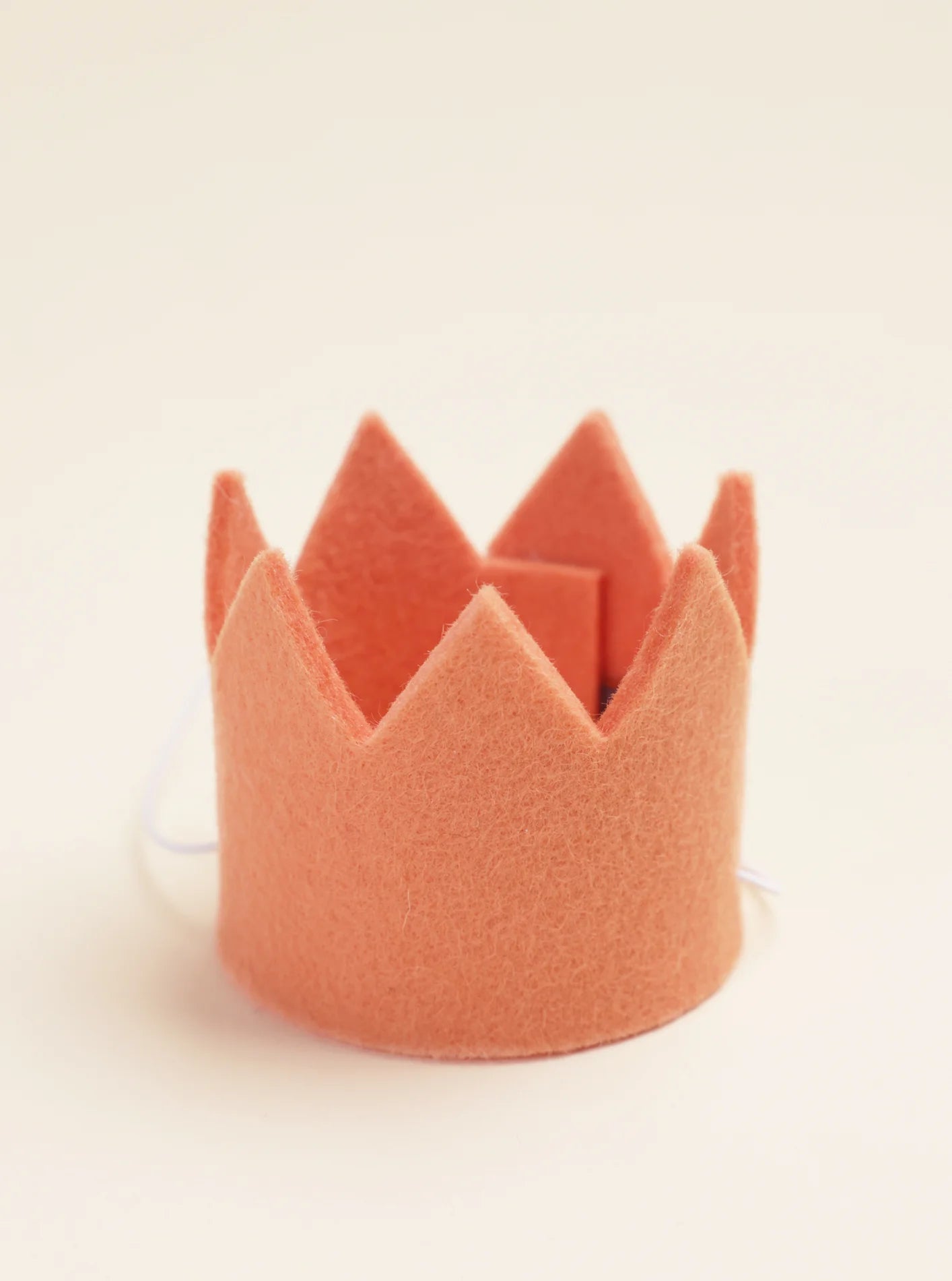 Wool Party Crown | Peach