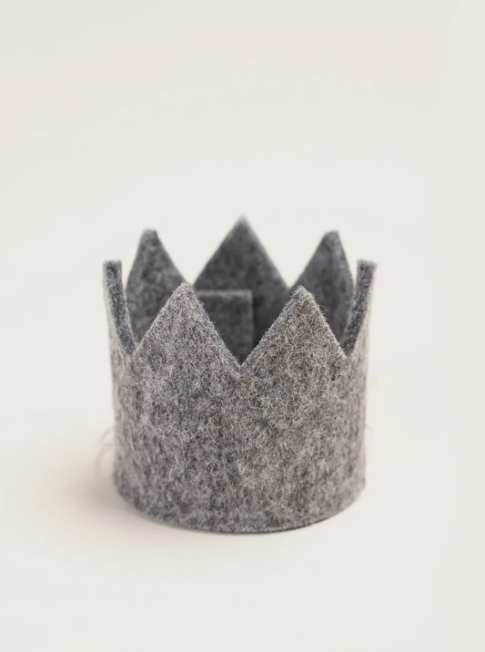 Wool Party Crown | Grey