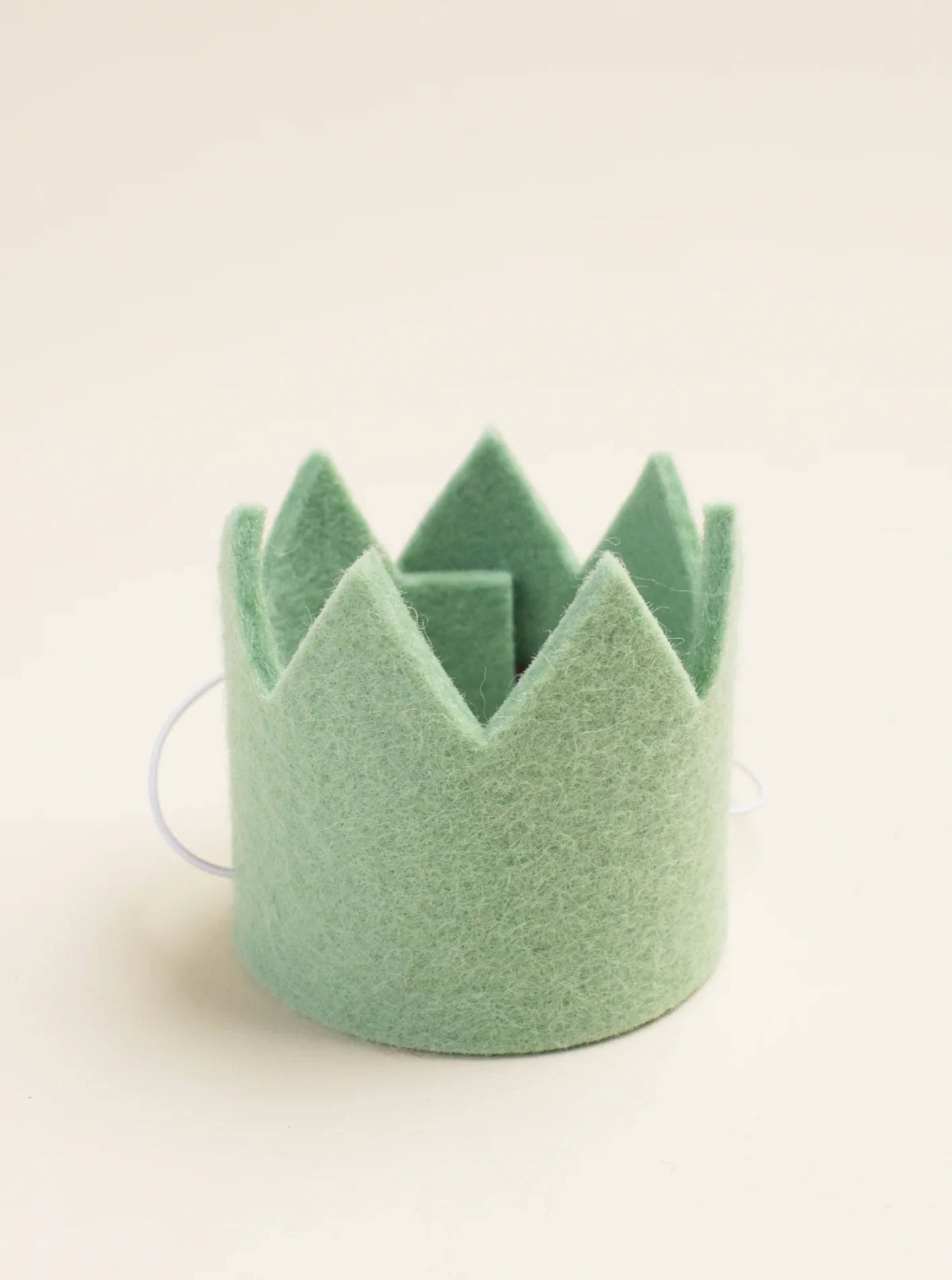 Wool Party Crown | Green