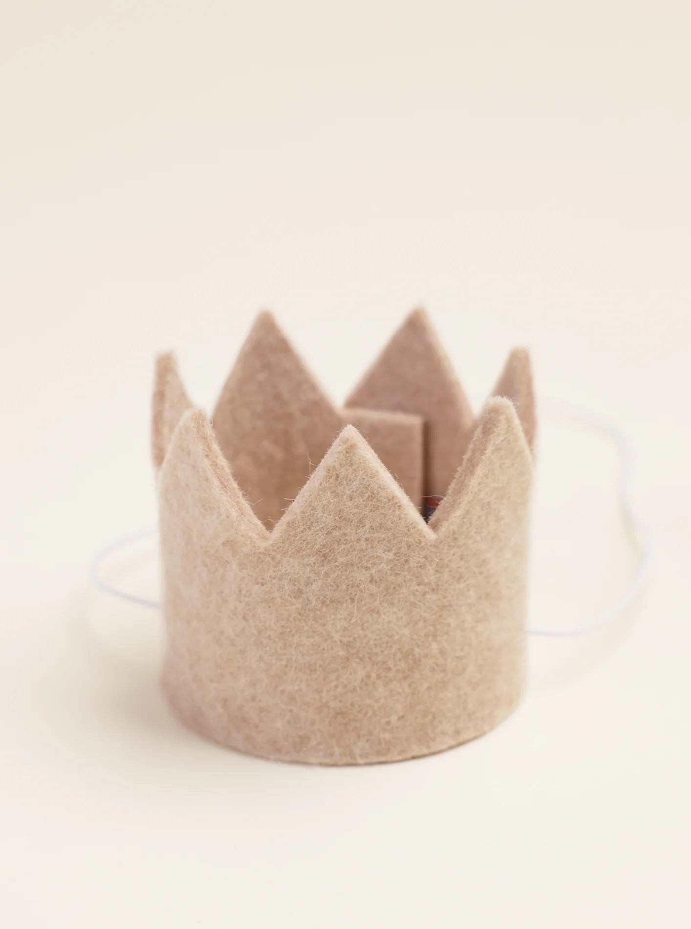 Wool Party Crown | Sand