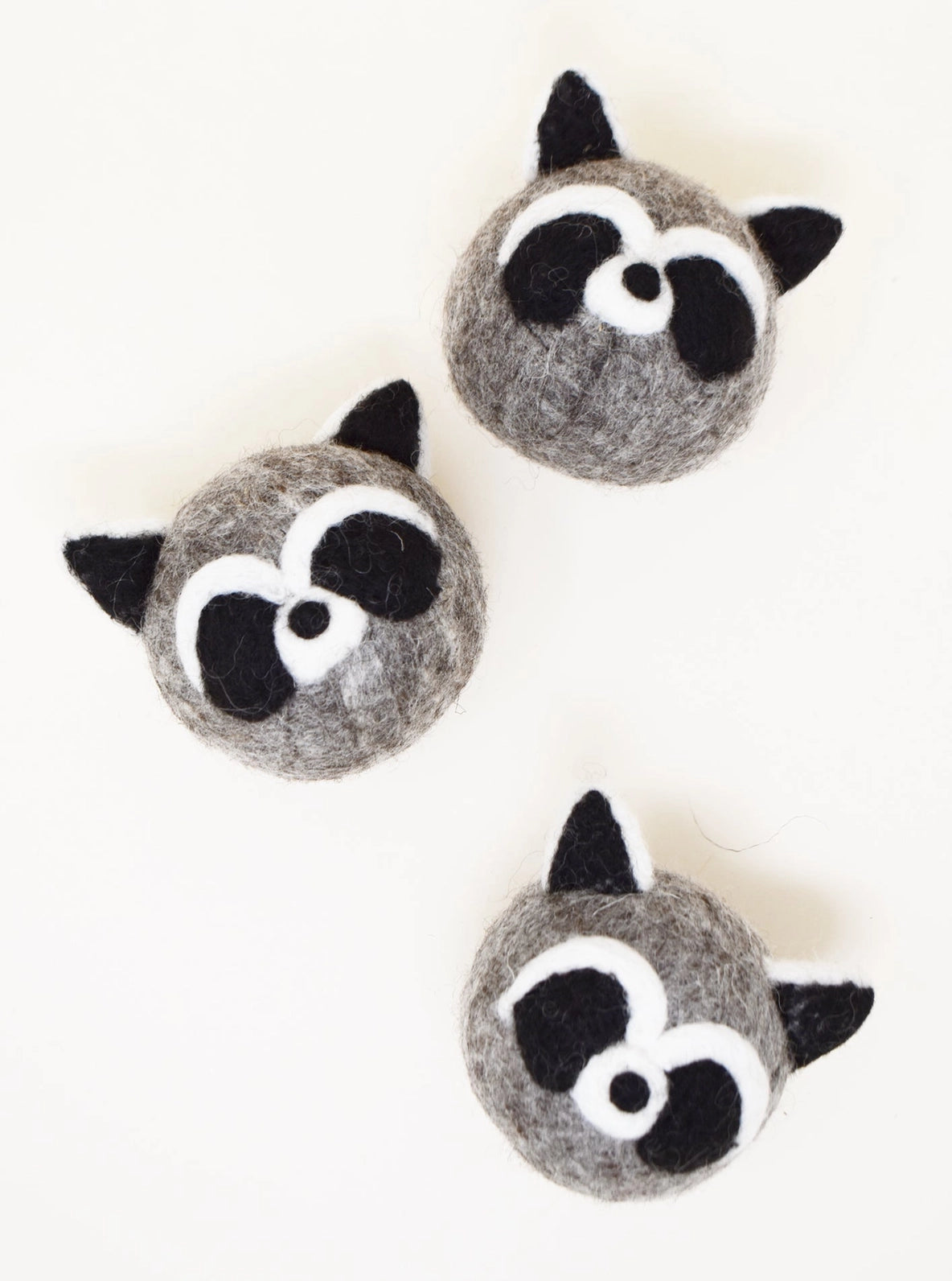 Wool Raccoon Ball