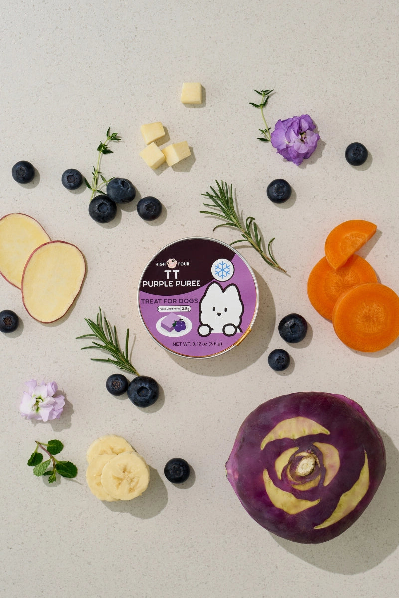 Freeze-Dried Purple Purée