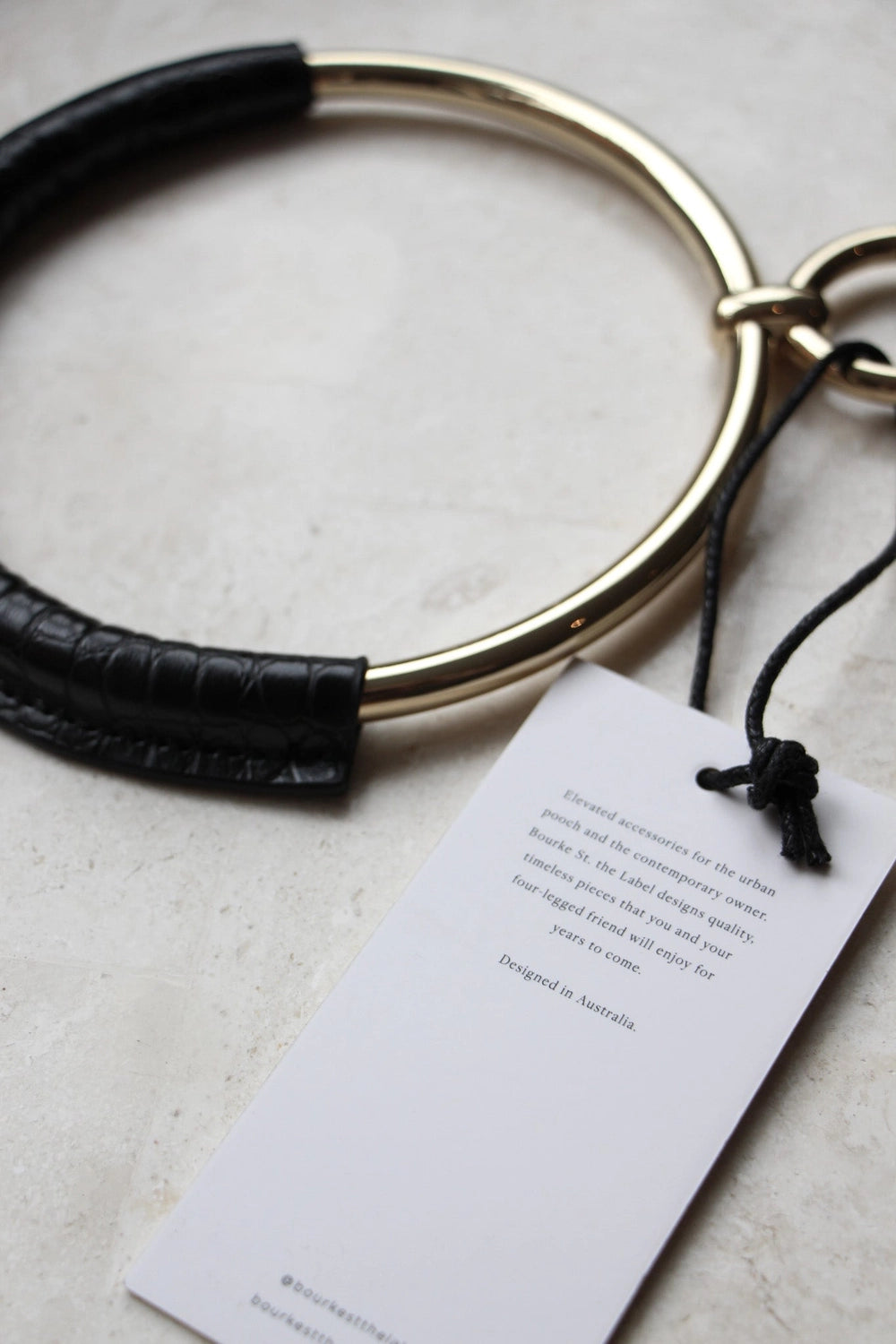 Vegan Circle Leash | Black