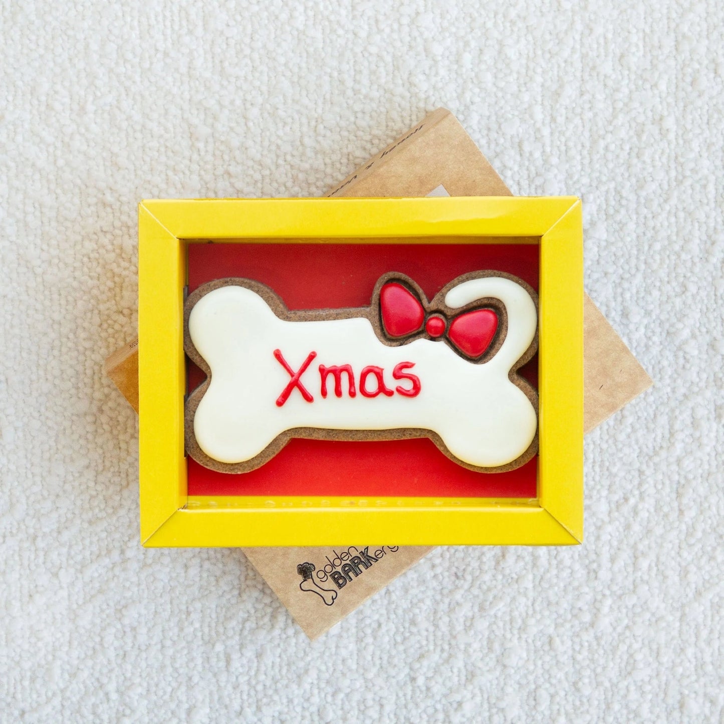 Christmas Bow Bone Biscuit