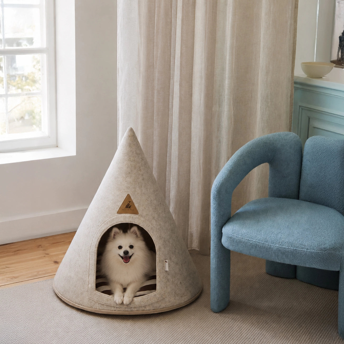 Foldable Dog House | Cream