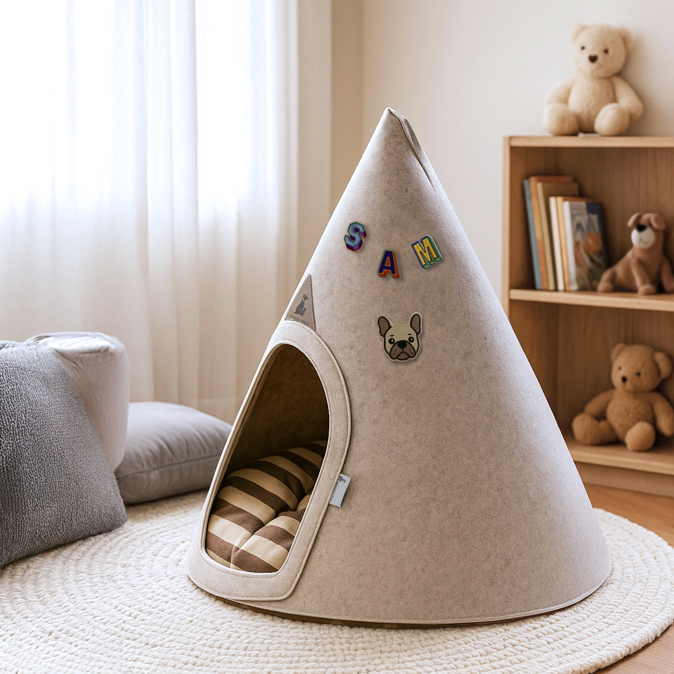 Foldable Dog House | Cream