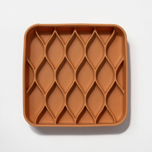 ‘Argyle’ Slow Feeder Bowl | Nutmeg